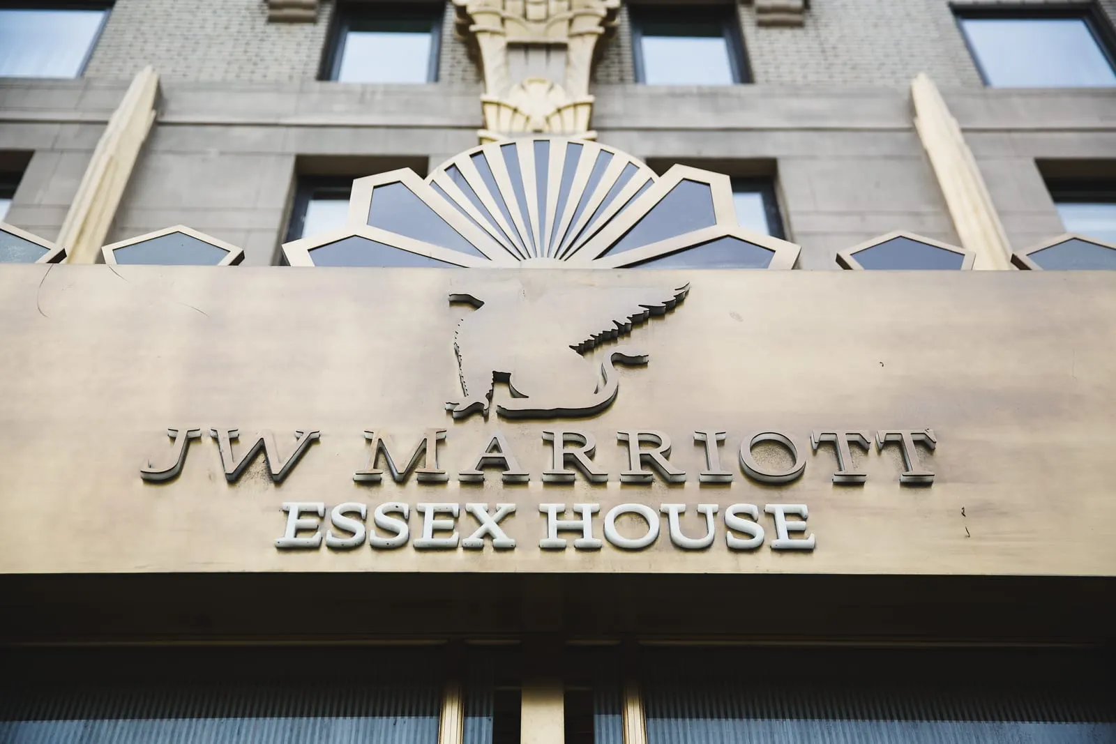 JW Marriott Essex House sign on Central Park South