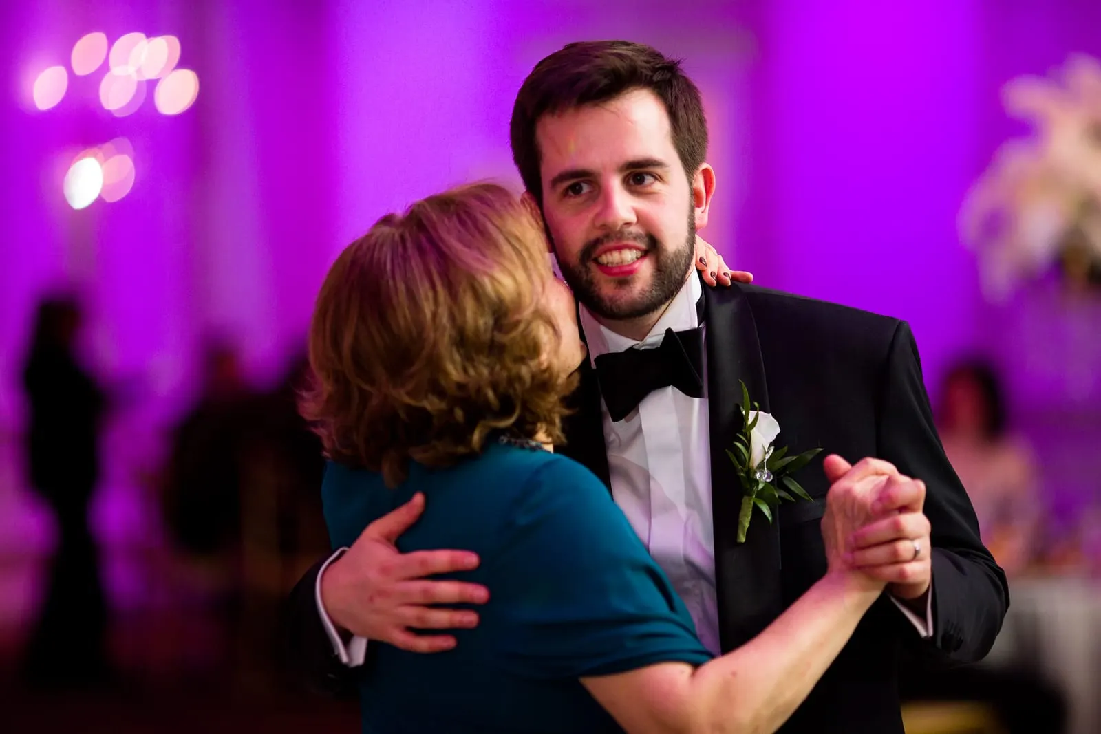 Groom dancing with his mother
