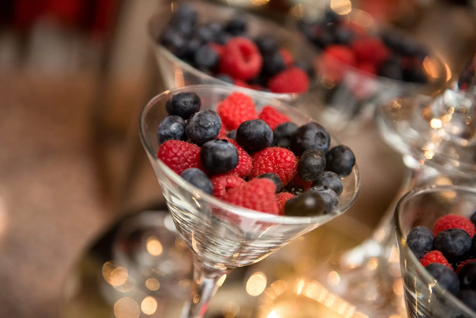 Fresh berries at the dessert table