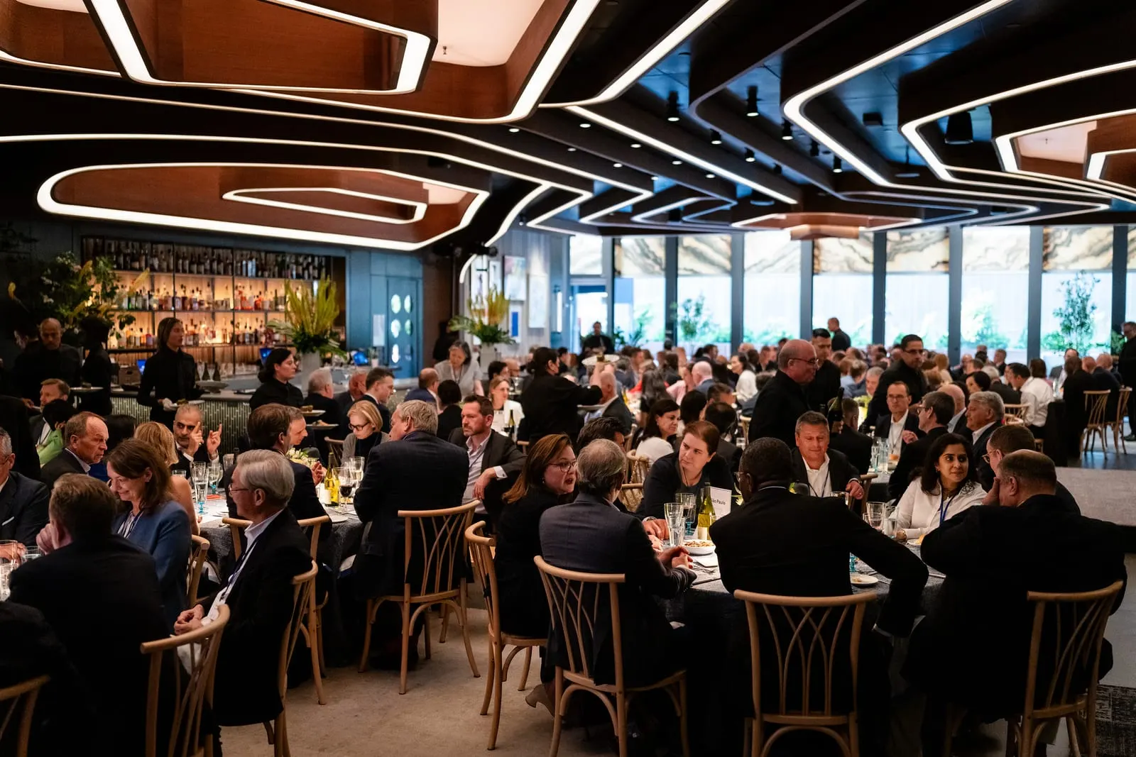 Full dining room at PAC NYC during the Citi Client Leaders Forum dinner