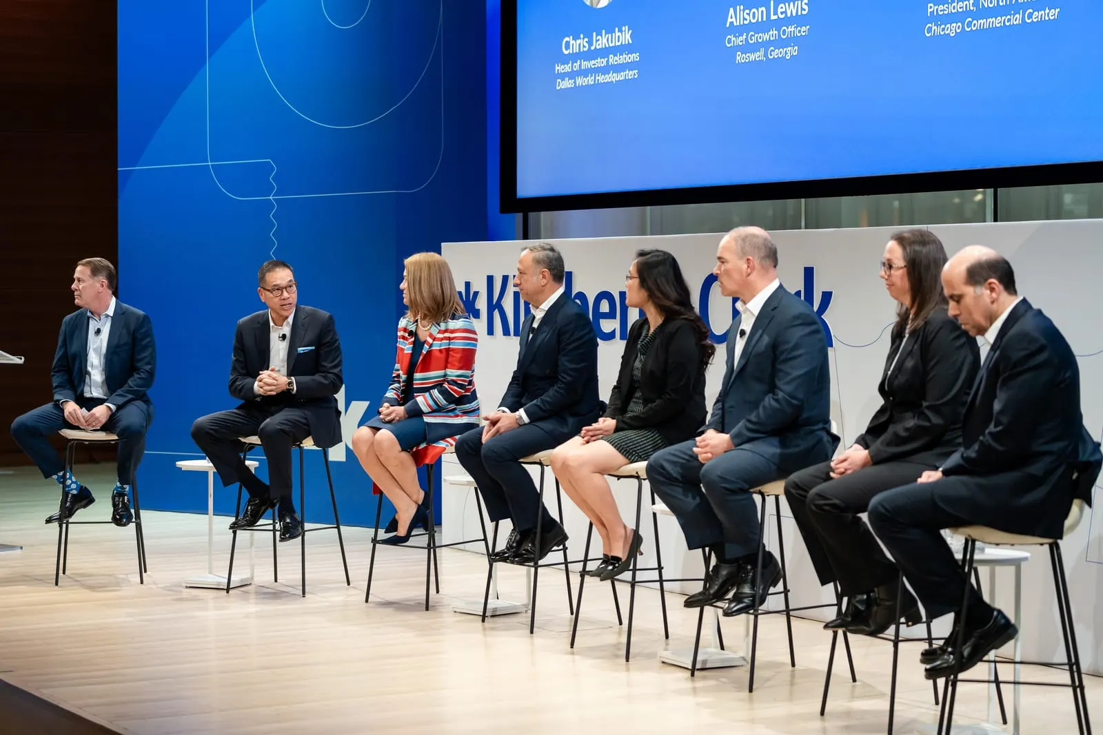 Kimberly-Clark leadership panel answering investor questions